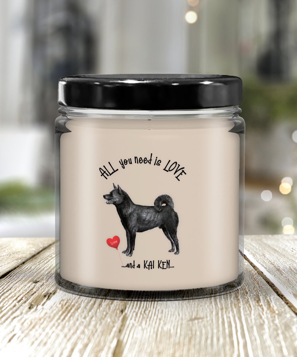 All you need is love and a Kai Ken candle gift