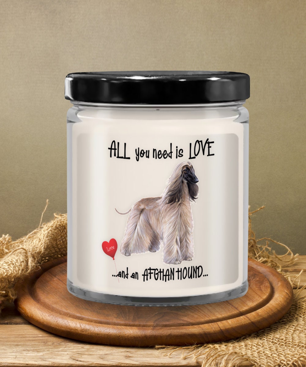 Afghan Hound Candle Makes a Unique Gift for Dog Lovers