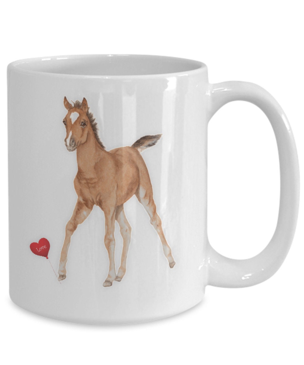 Horse Coffee Mug with Baby Horse Perfect Gift for Horse Lovers