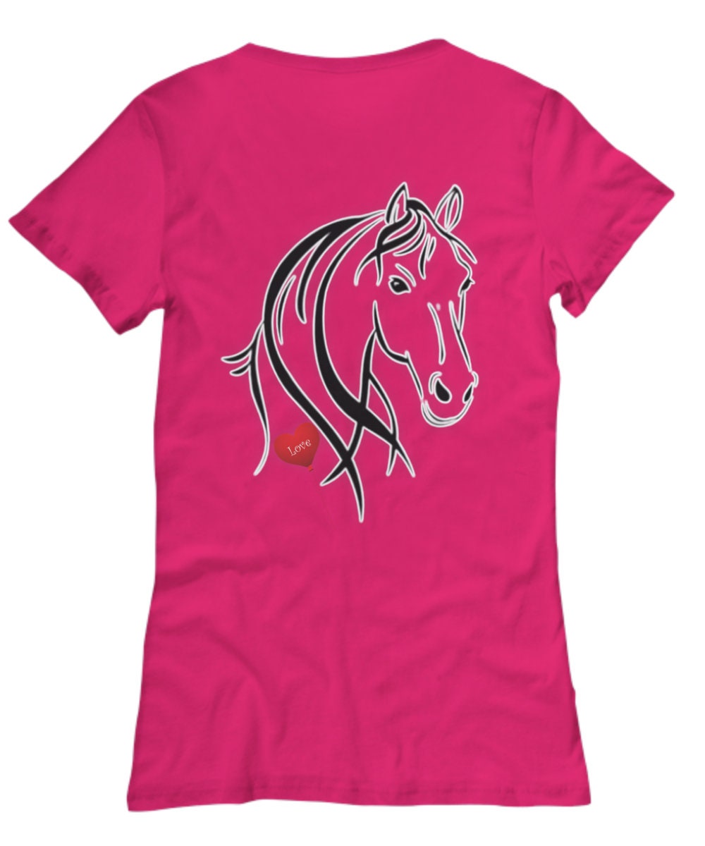 Show your love for horses with this stylish horse tee shirt