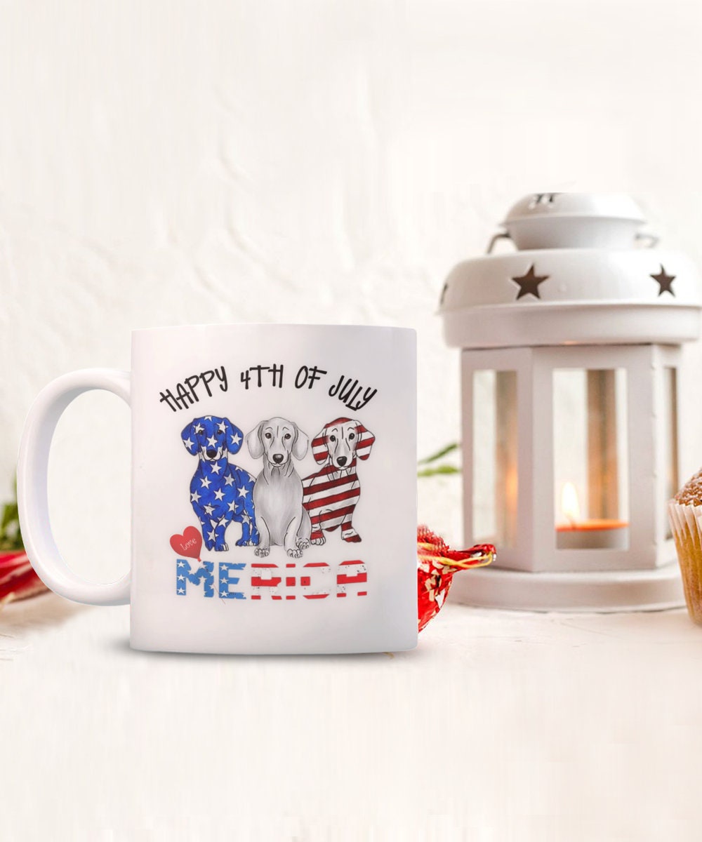 Happy 4th of July Mug Patriotic Gift I Love America USA