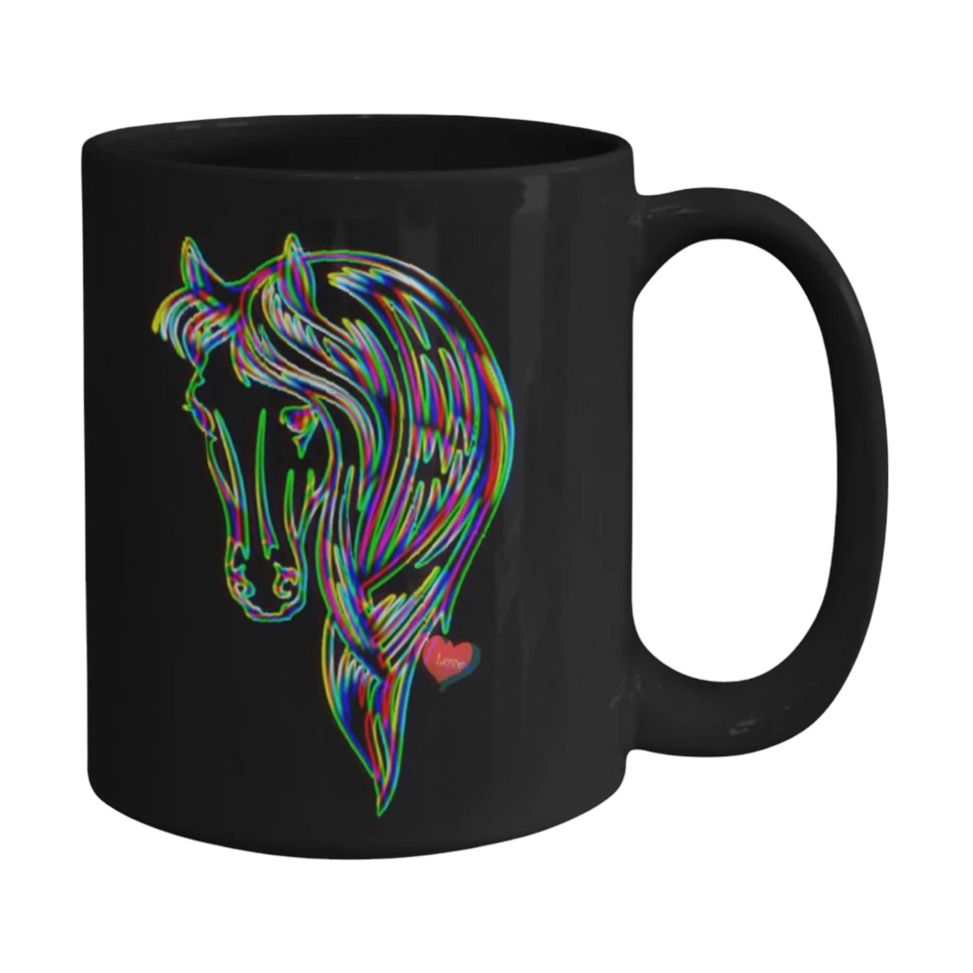 Horse Mug Featuring Artistic Horse Design Makes a Perfect Gift for Her