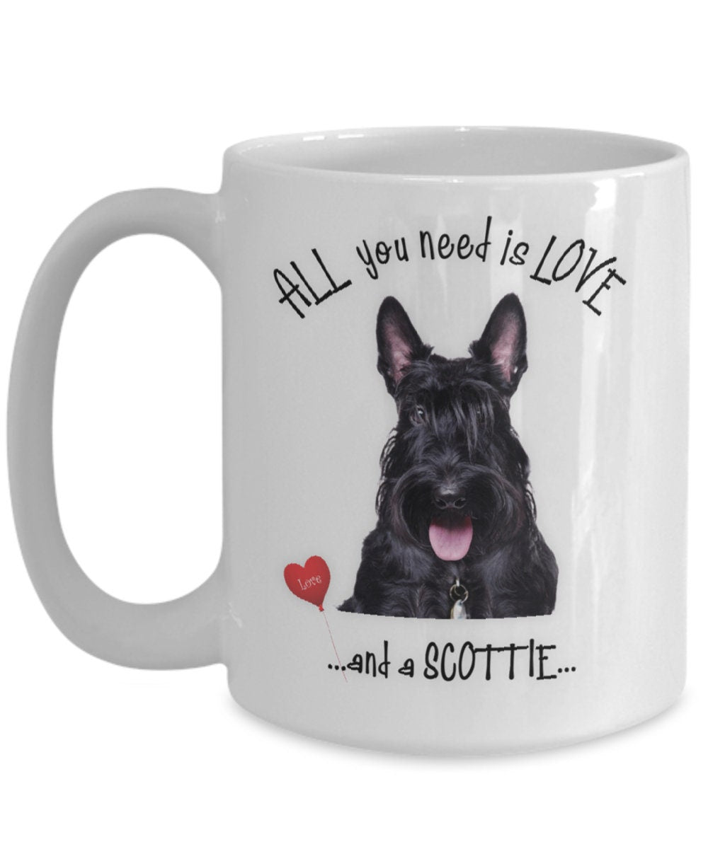 All you need is love and a Scottie coffee mug