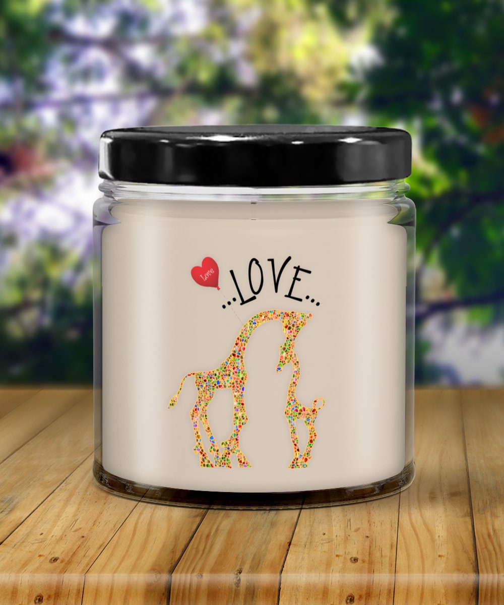 Giraffe Vanilla Candle Gift Set for Mother’s Day and Special Occasions