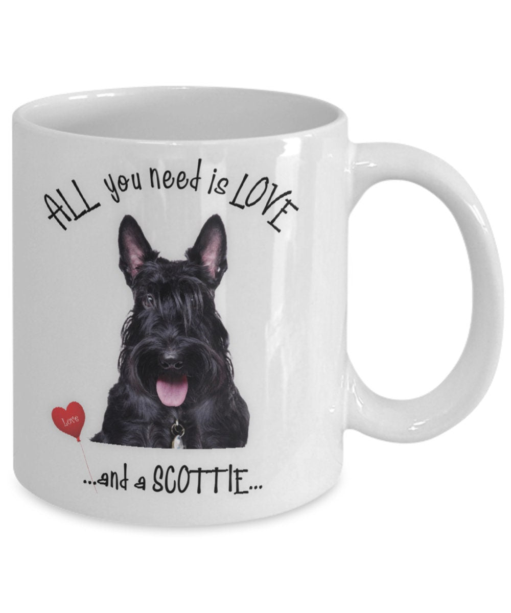 All you need is love and a Scottie coffee mug