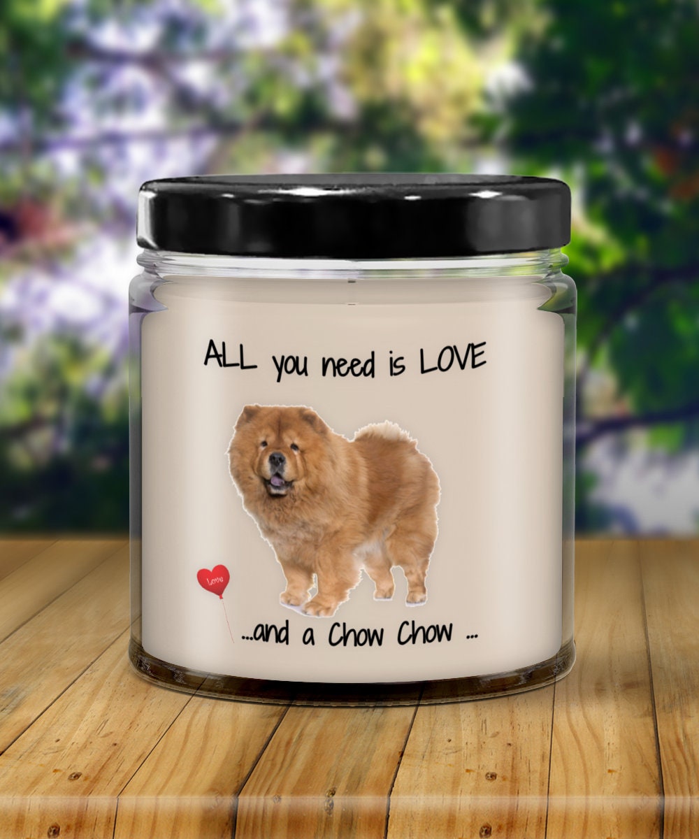 Chow Chow Dog Candle Gift Brings Comfort and Love to Any Home