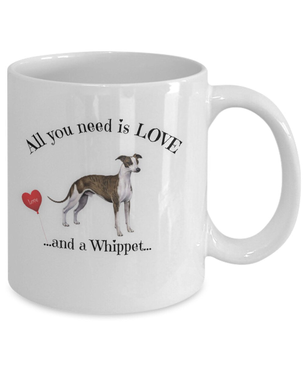All you need is love and a Whippet coffee mug