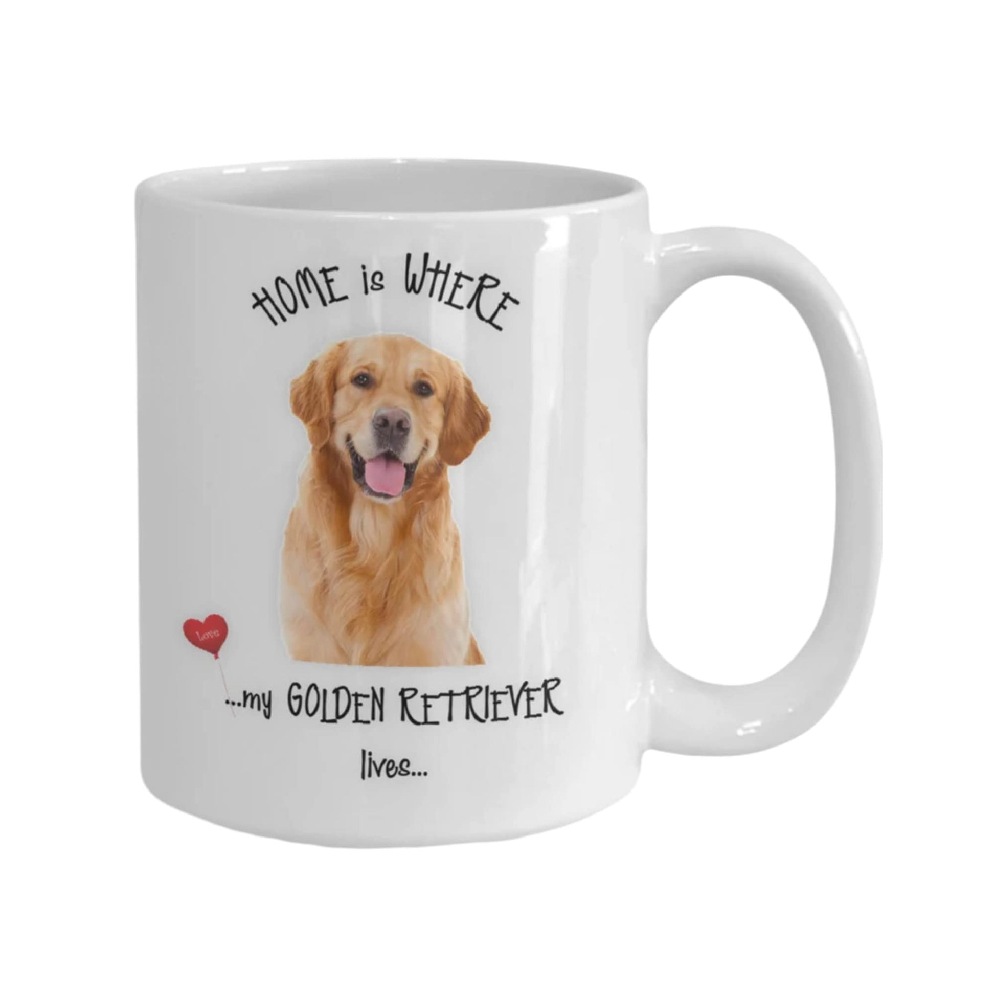 Home Is Where My Golden Retriever Lives Coffee Mug