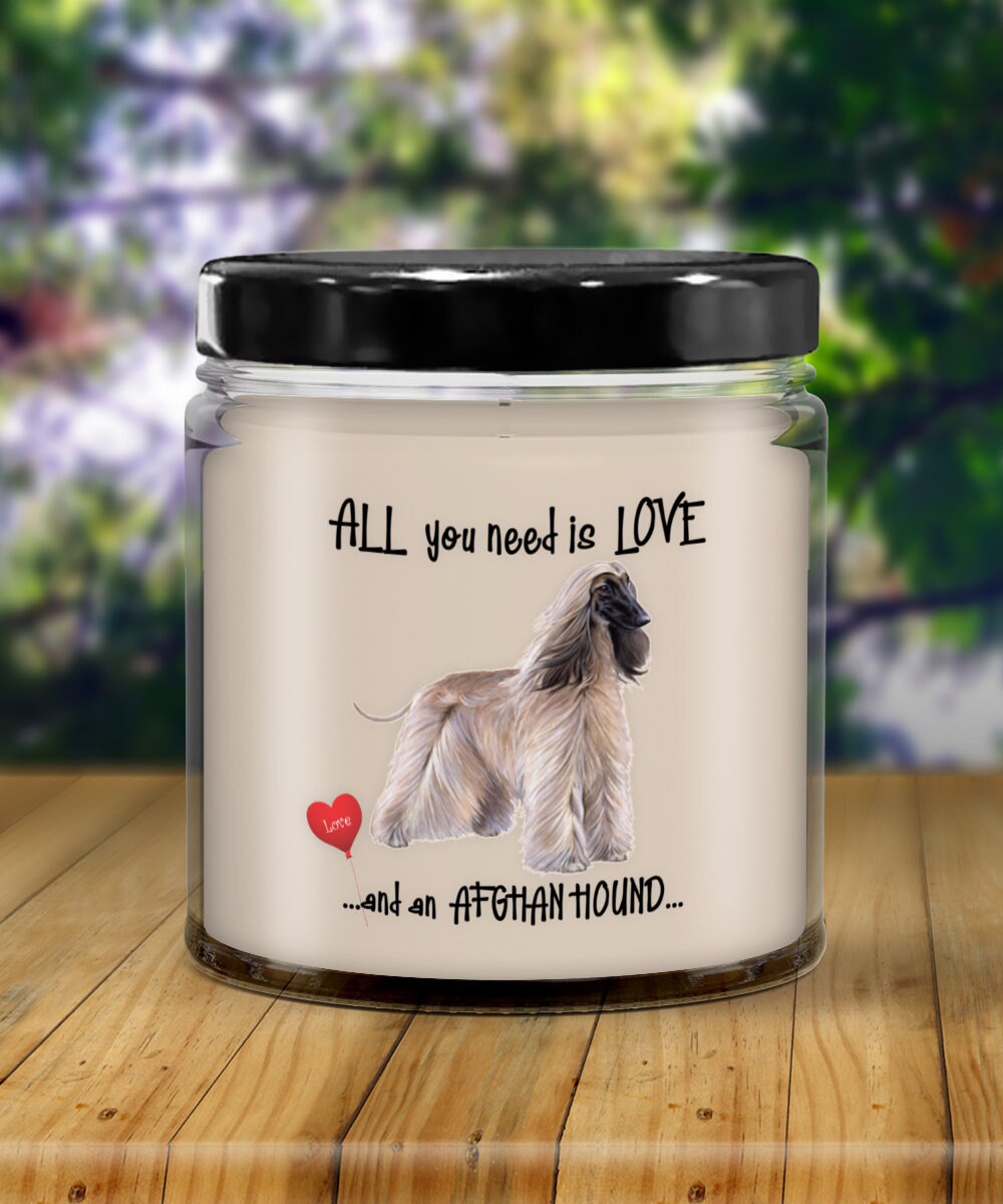 Afghan Hound Candle Makes a Unique Gift for Dog Lovers