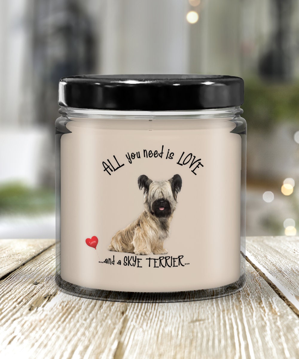 Skye Terrier Candle - Gift for Dog Moms and Dog Lovers