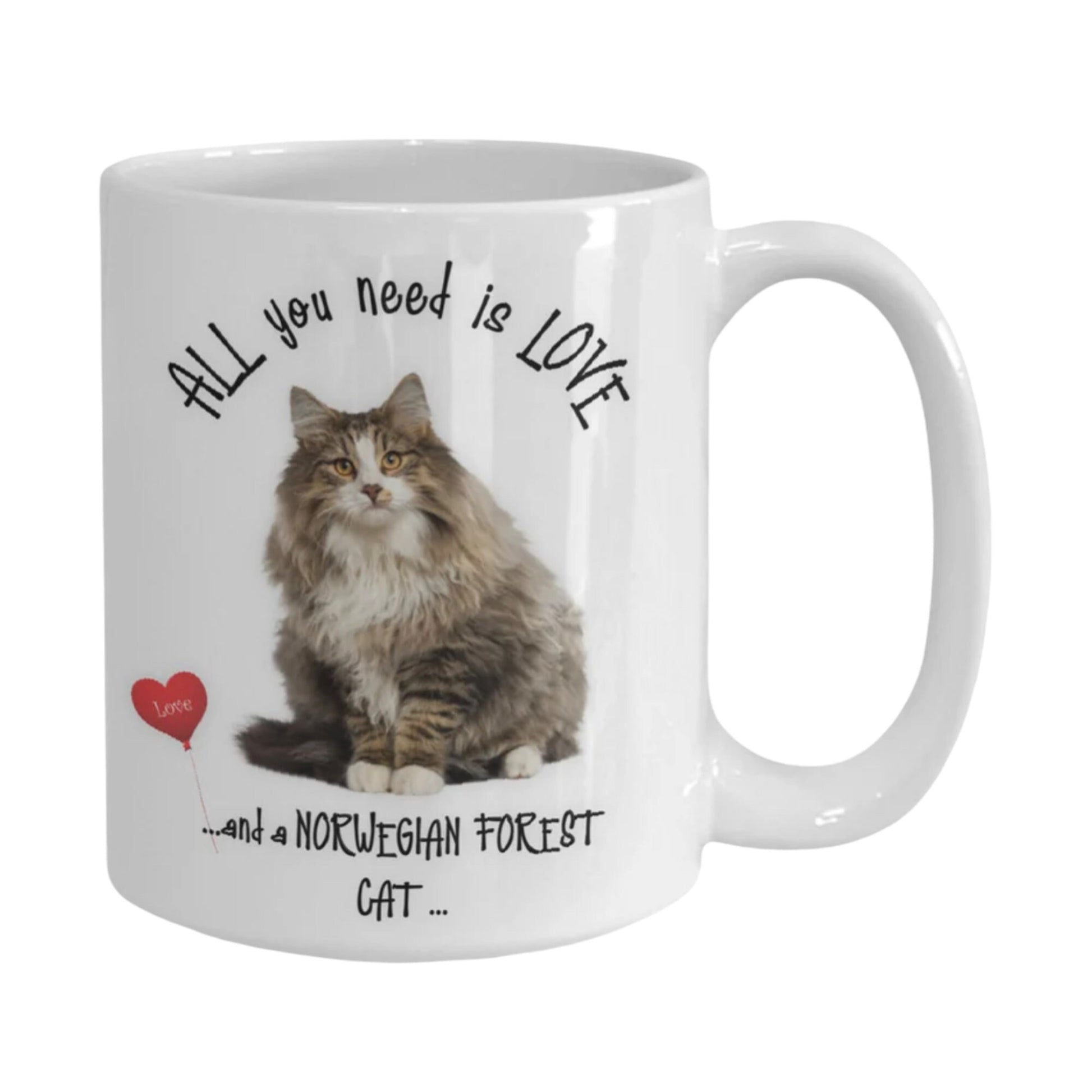Norwegian Forest Cat Coffee and Tea Mug for Cat Lovers