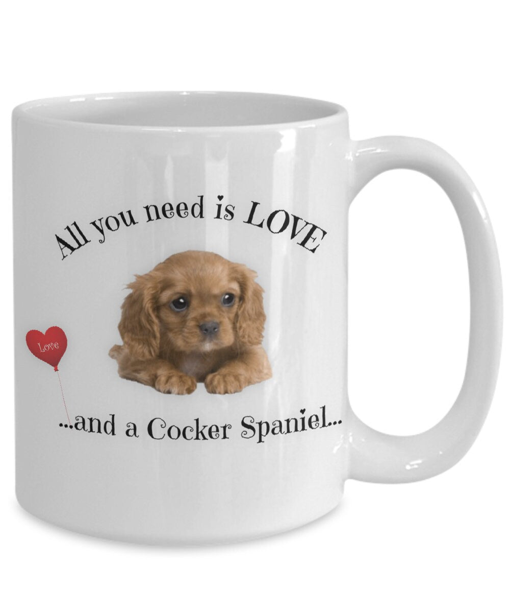 Show your love with this Cocker Spaniel mug for dog moms