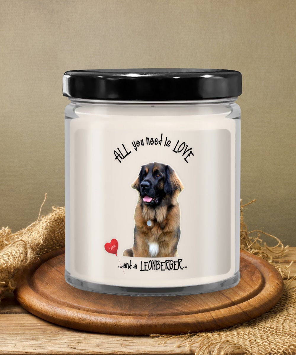 All You Need Is Love and a Leonberger Candle Gift Idea