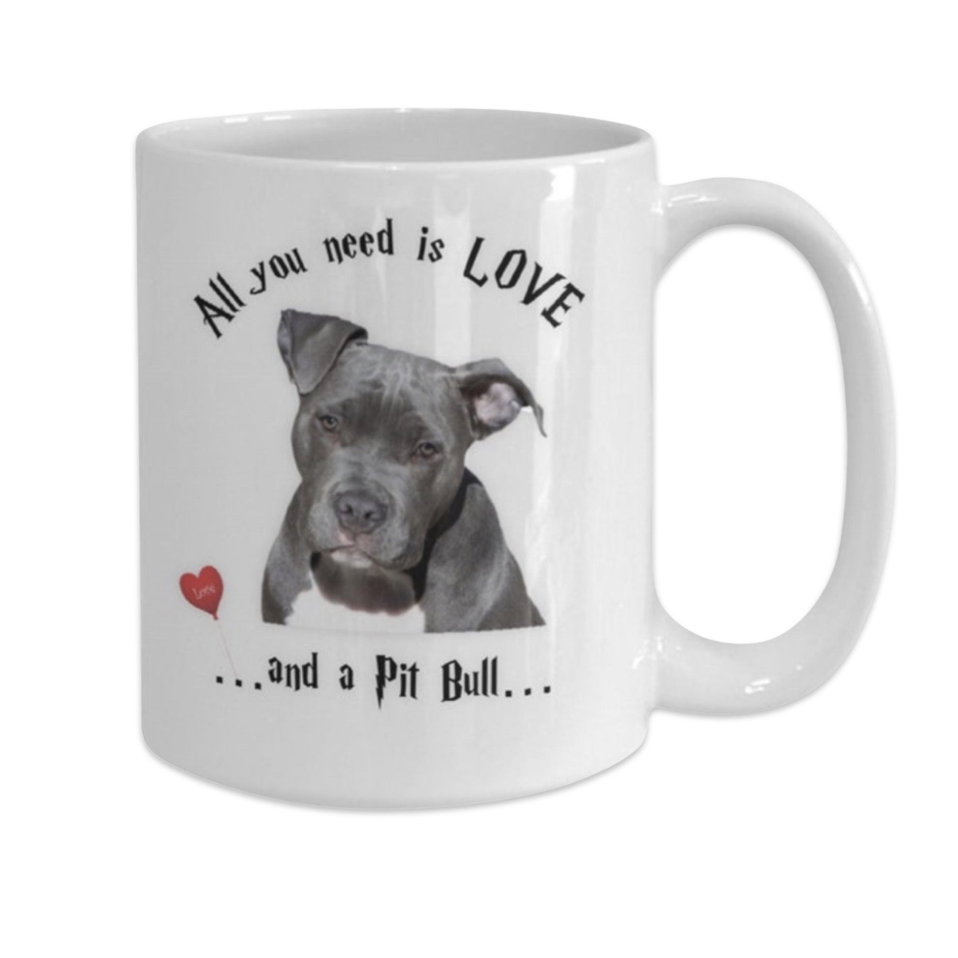All you need is a Pit Bull coffee mug for dog lovers