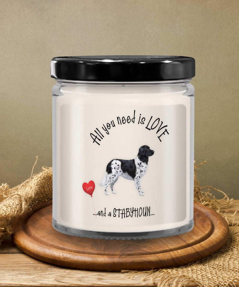 I Love My Stabyhoun Candle Pet Gift