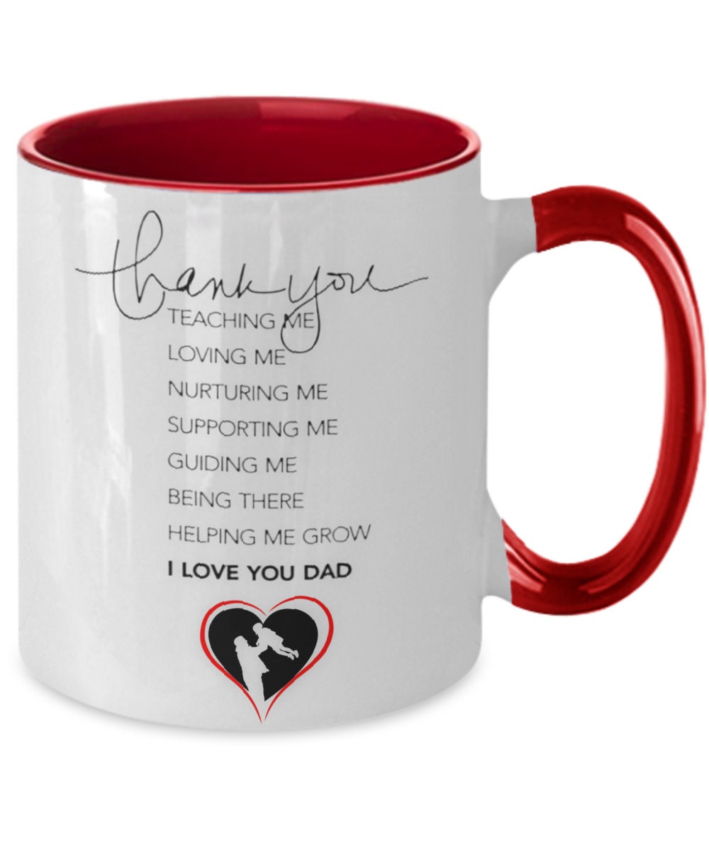 Thank you, Dad mug perfect Father’s Day gift, from daughter or mom