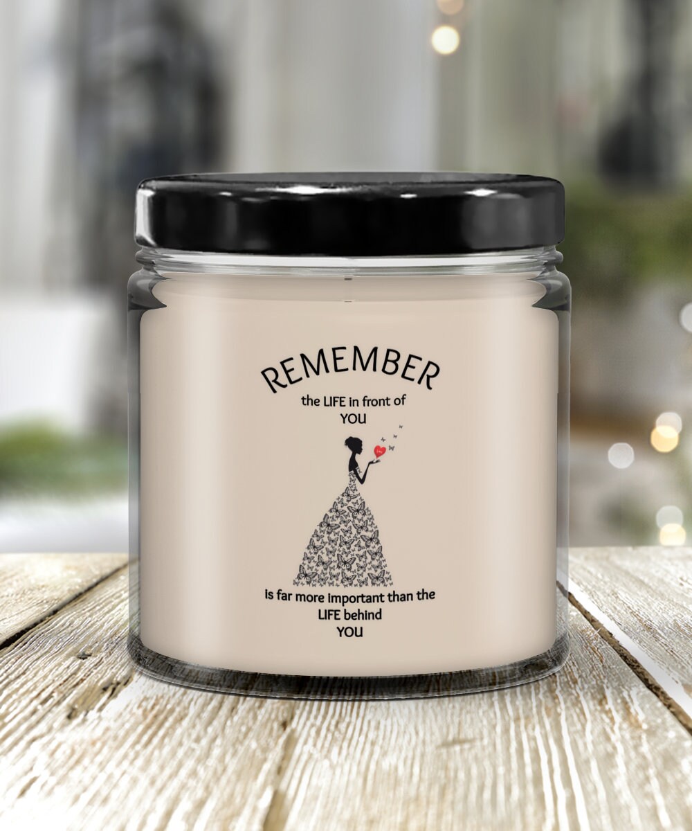 Gift Candle with Life Quote Inspirational Gift for Daughter or Girlfriend