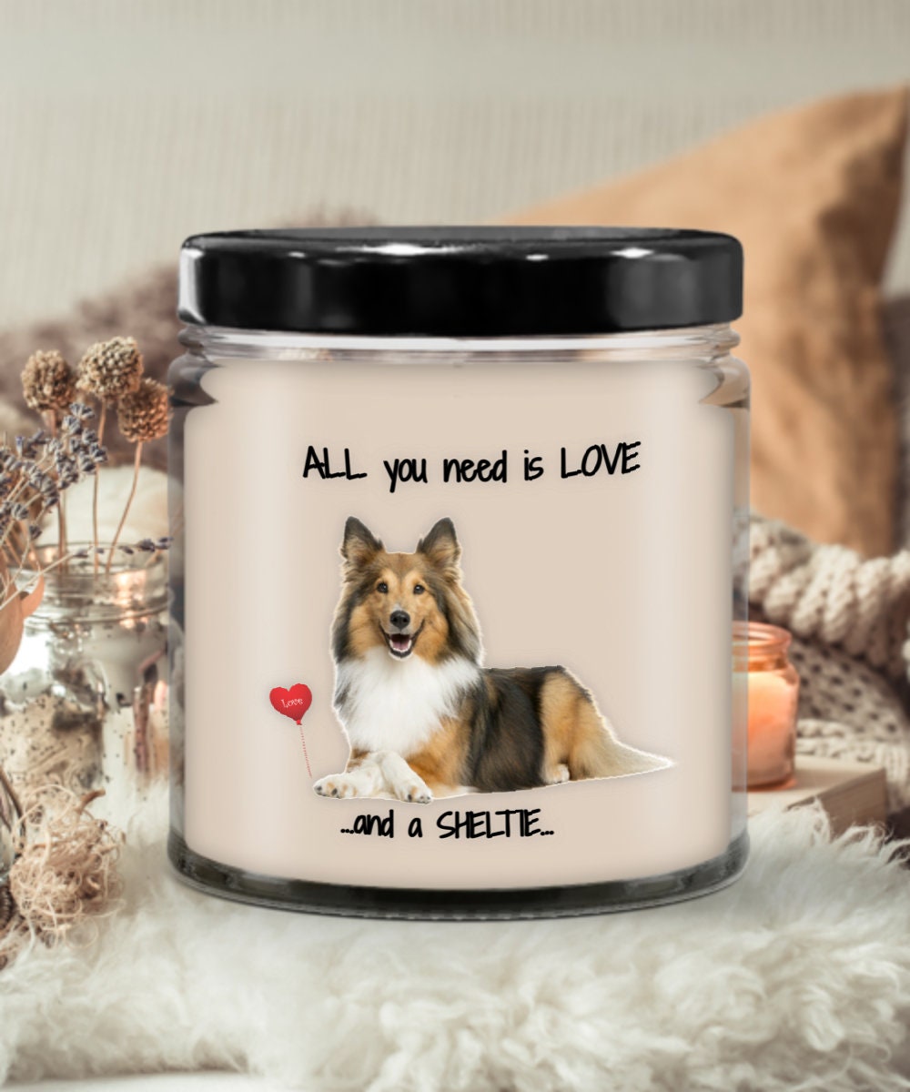 Sheltie Dog Candle for Sheltie Lovers and Pet Moms