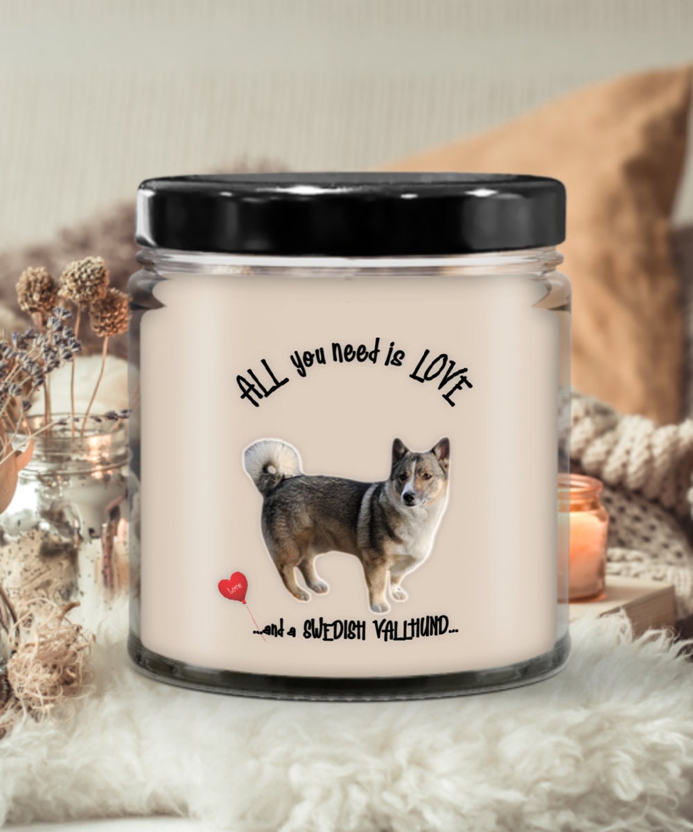 All You Need Is Love and a Swedish Vallhund Candle Gift