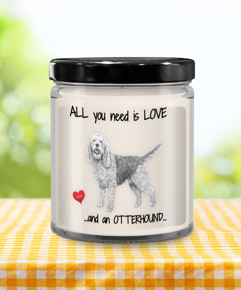 Otterhound Dog Lover Candle Gift Adds Warmth and Charm
