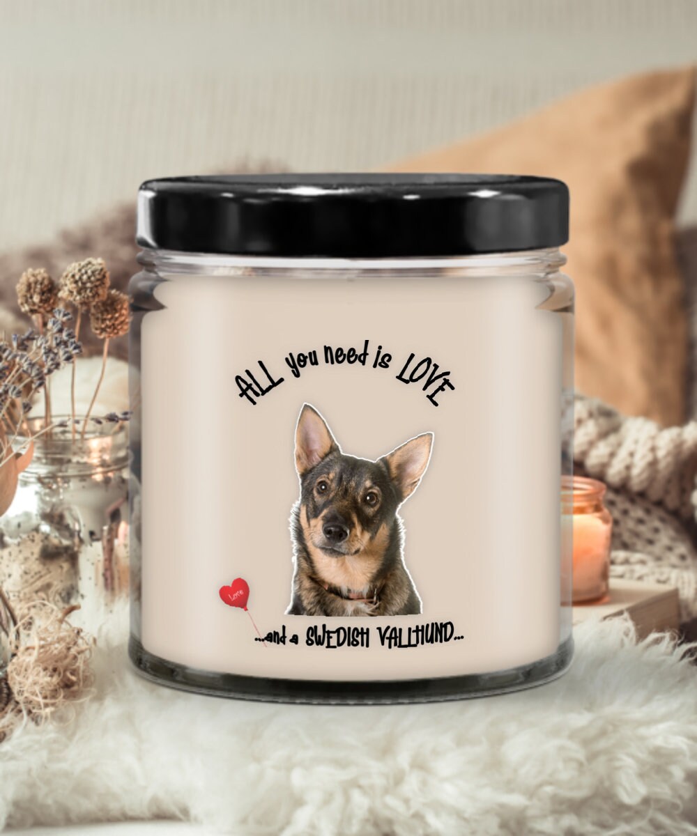 All you need is love and a Swedish Vallhund candle