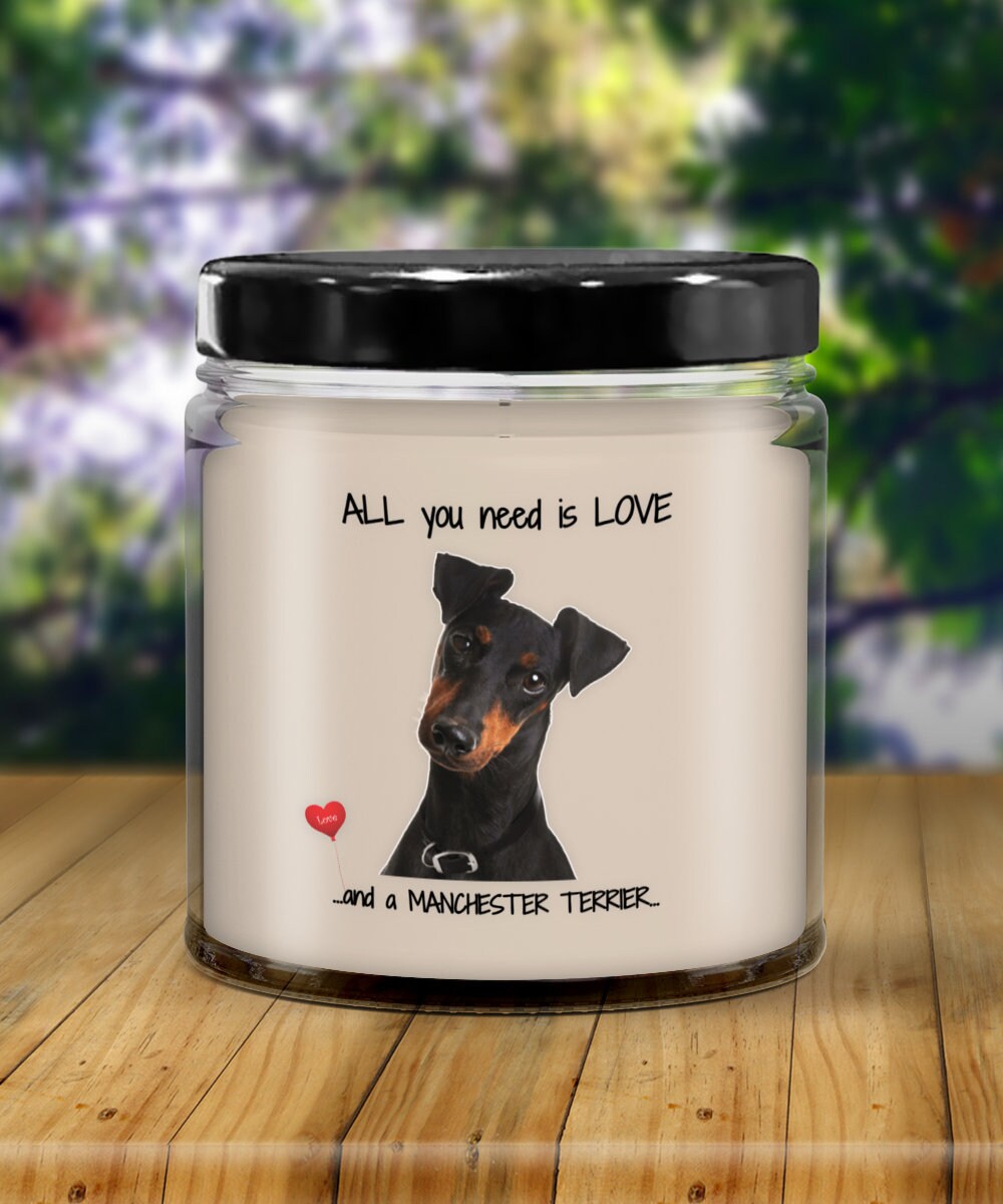 Manchester Terrier Dog Lover Dog Mom Candles