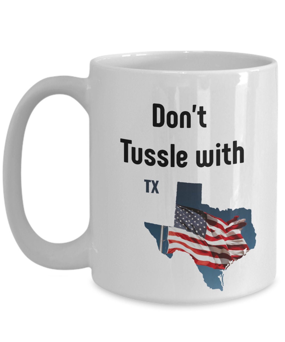 Show your pride with the I Love Texas 15 oz Coffee Mug