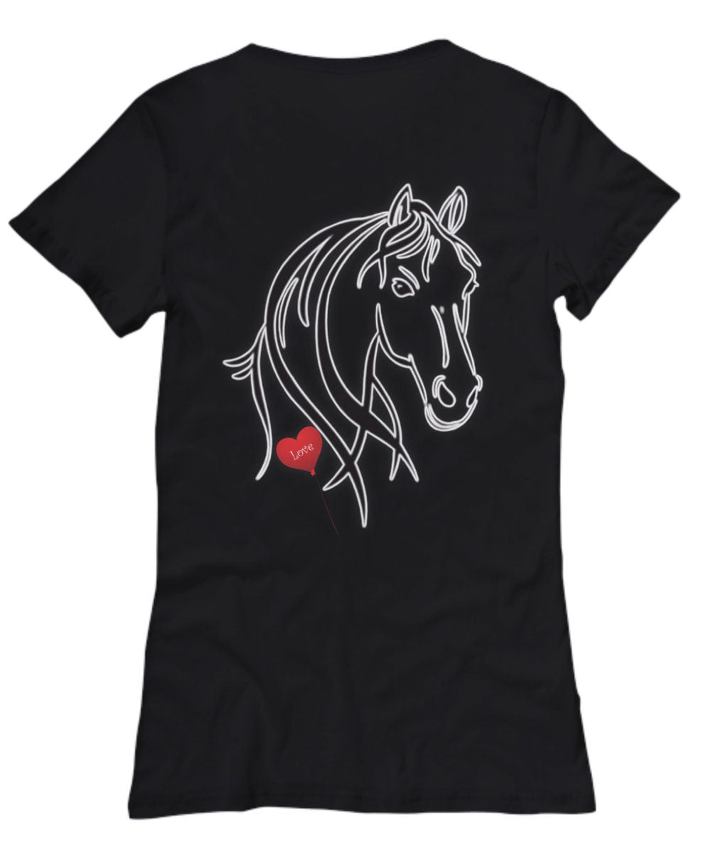 Show your love for horses with this stylish horse tee shirt