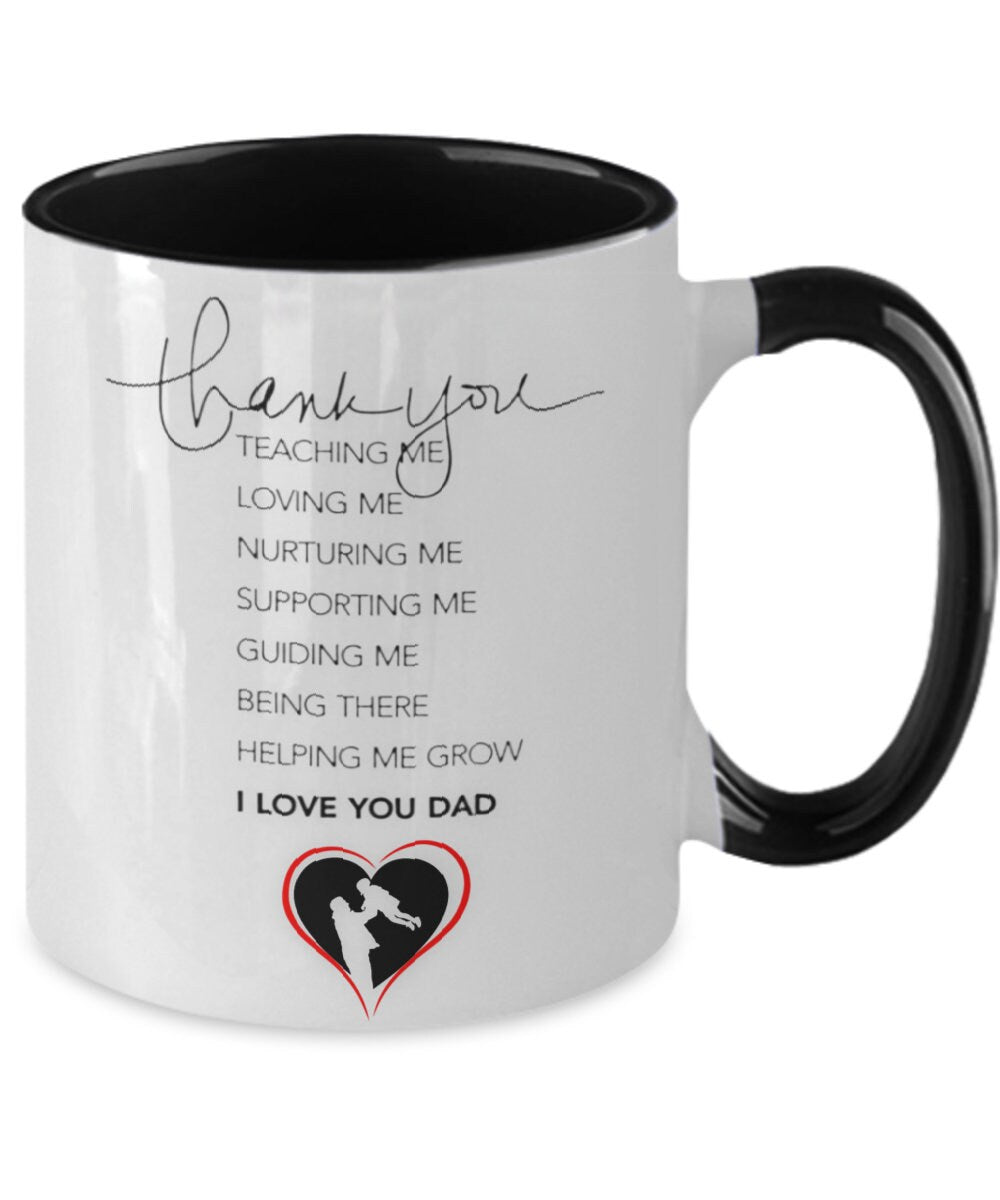 Thank you, Dad mug perfect Father’s Day gift, from daughter or mom