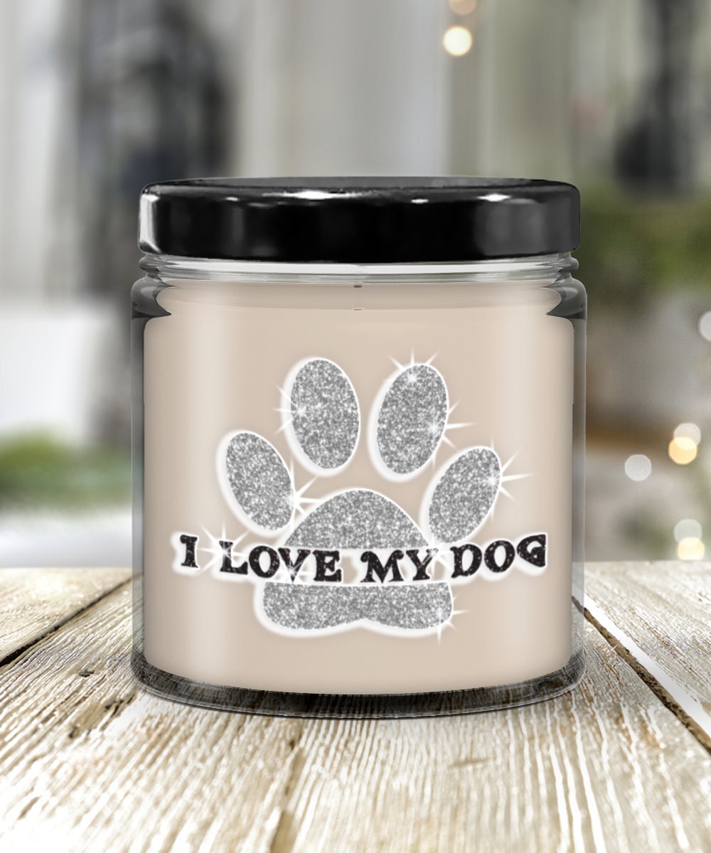 I Love My Dog Candle Makes a Perfect Gift for Dog Lovers