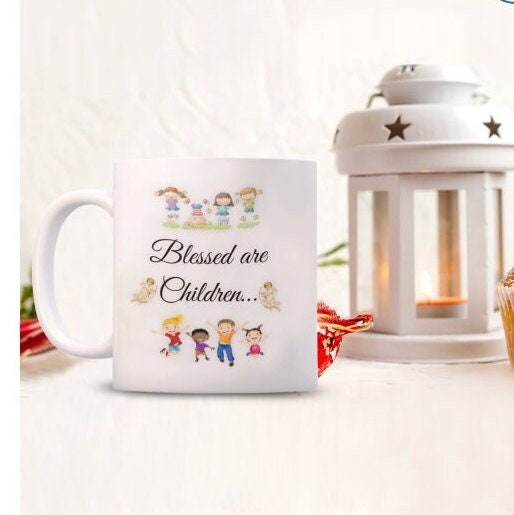 Blessed Children Mug Makes a Heartfelt Family or Mom Gift