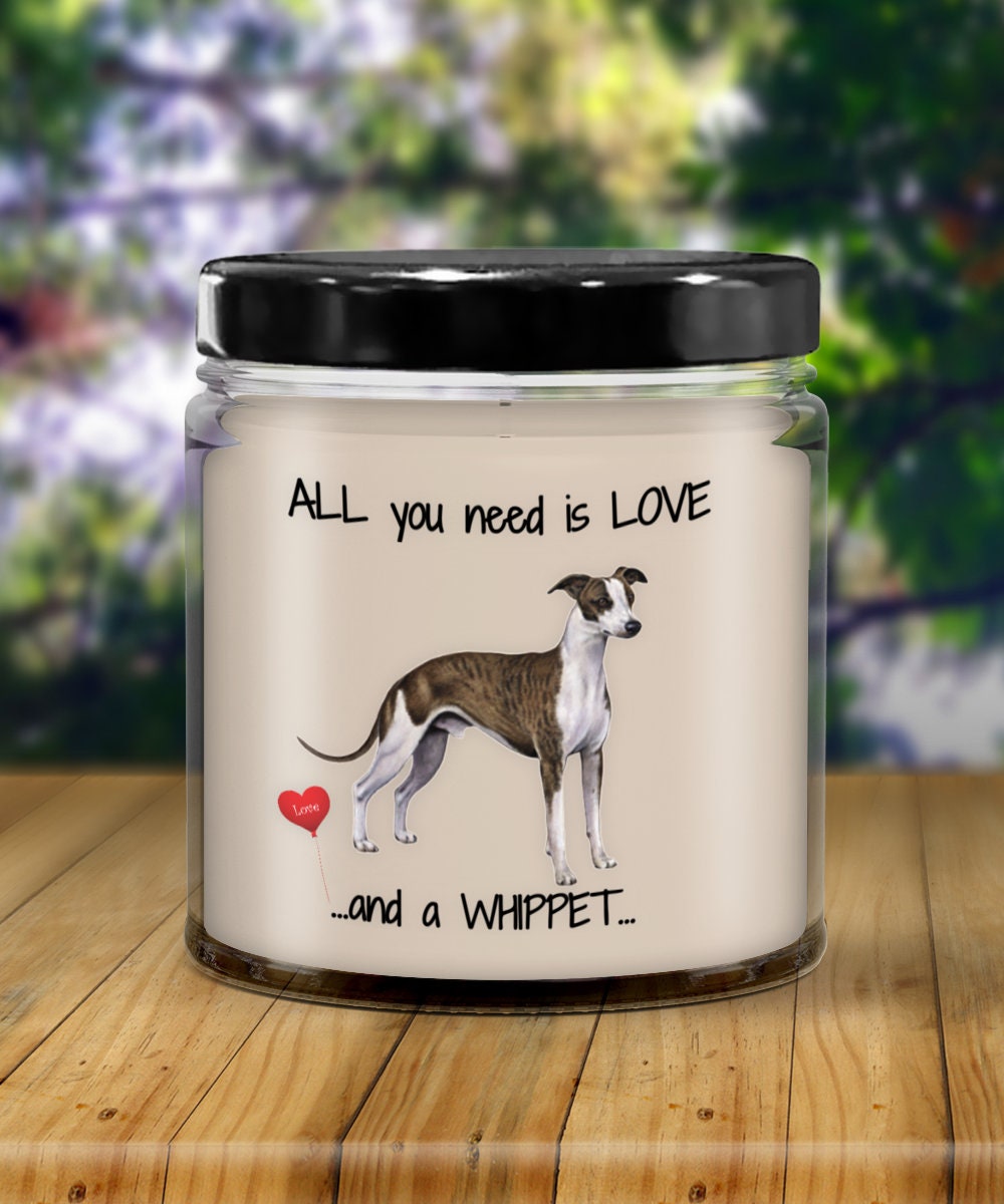 Whippet Dog Candle – Thoughtful Gift for Dog Moms & Whippet Lovers