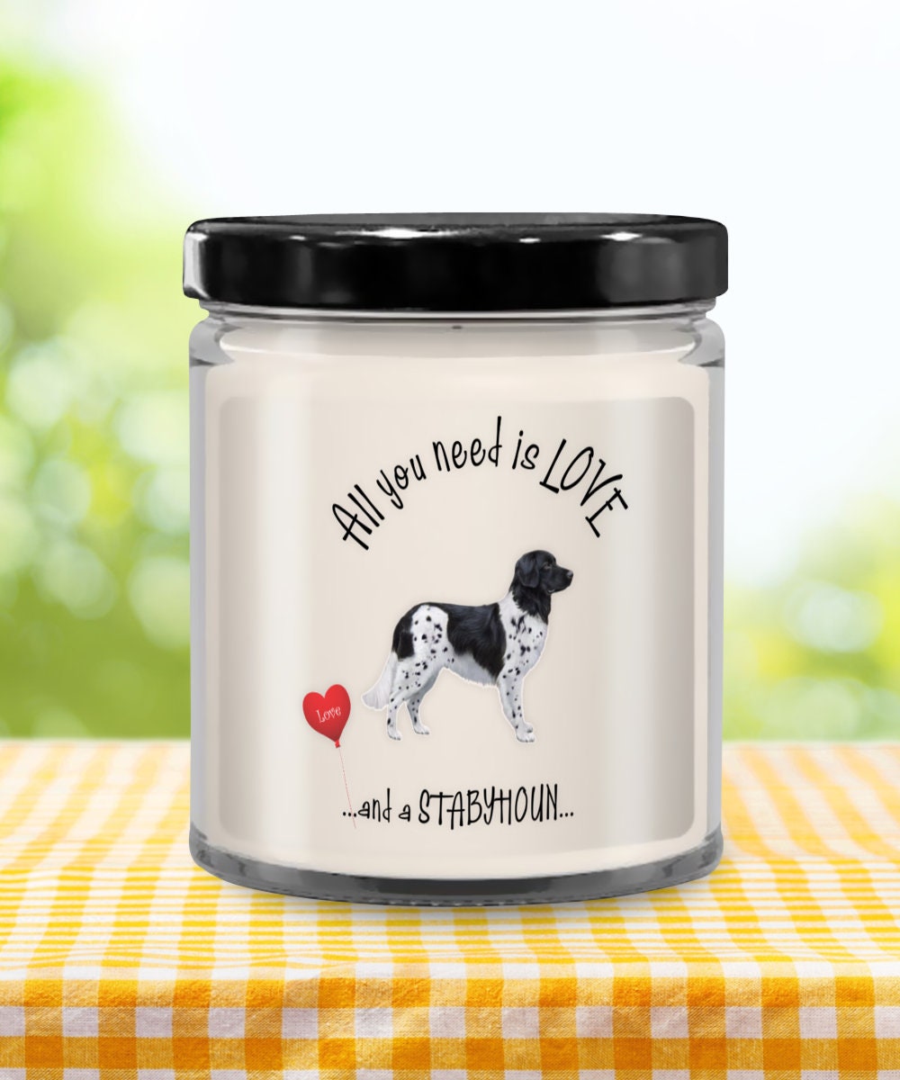 I Love My Stabyhoun Candle Pet Gift