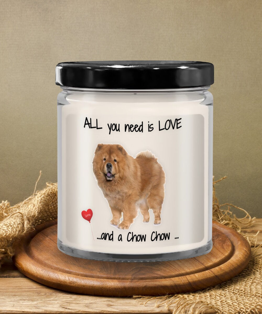 Chow Chow Dog Candle Gift Brings Comfort and Love to Any Home