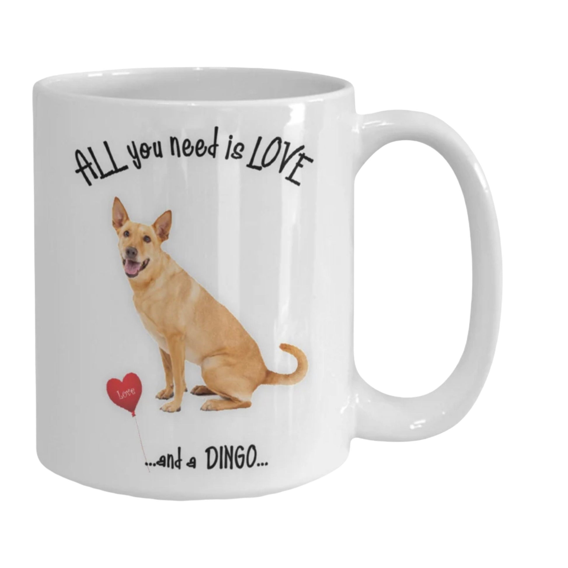 All you need is love and a Dingo dog mug for coffee