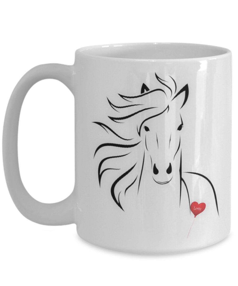 Celebrate Your Love of Horses with This Stylish Coffee Mug