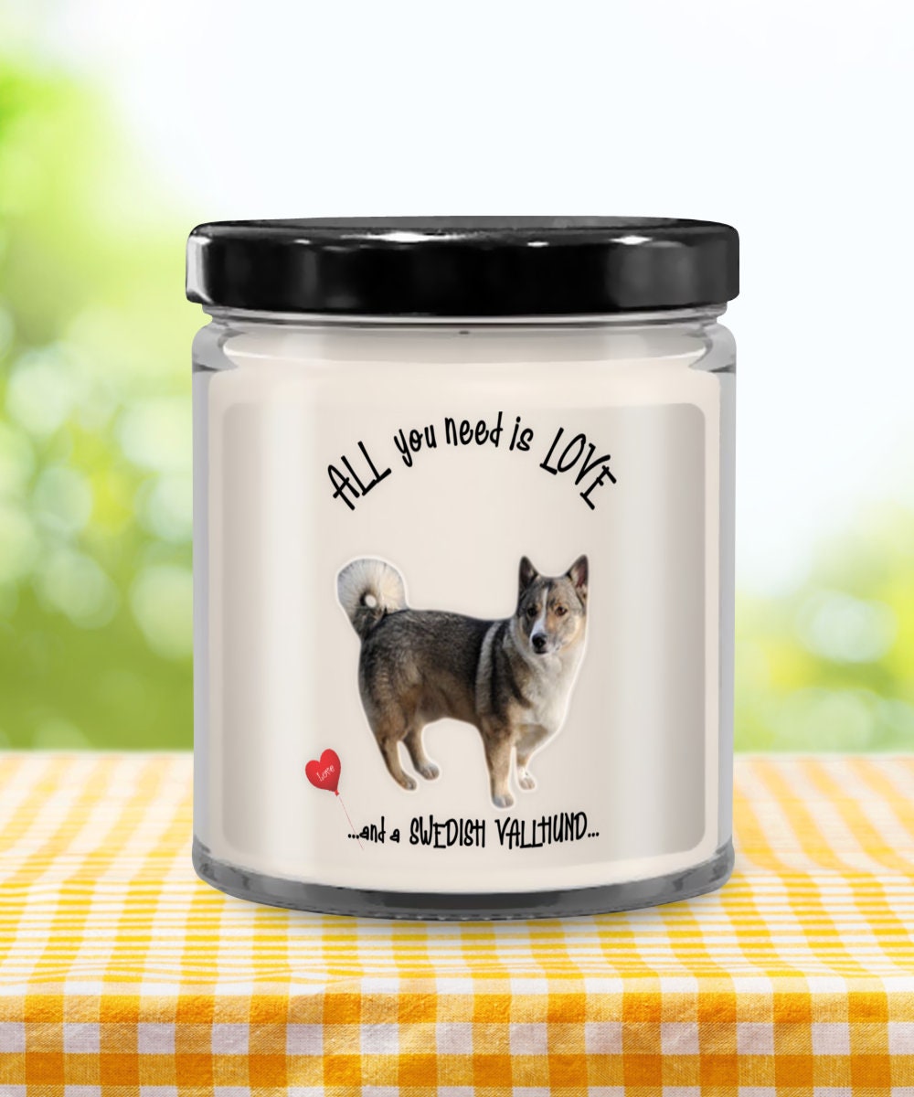All You Need Is Love and a Swedish Vallhund Candle Gift