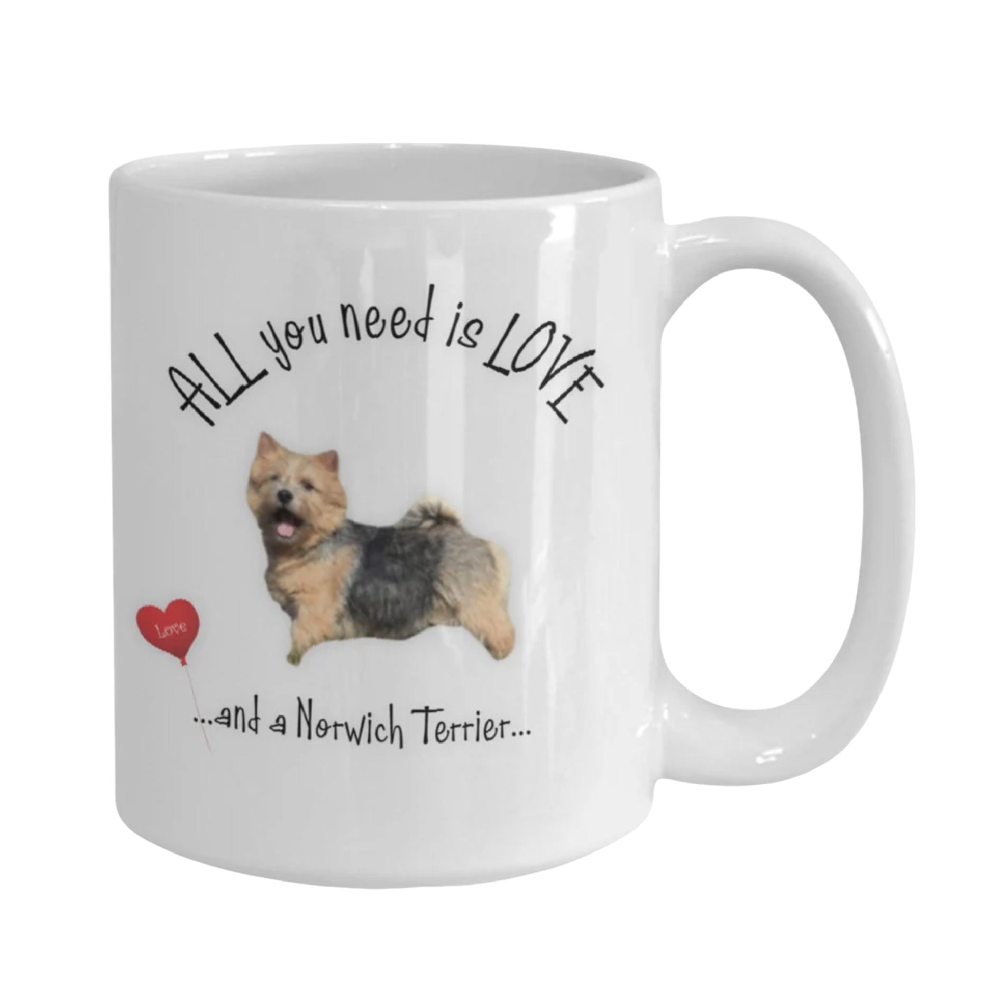 All You Need Is Love and a Norwich Terrier Mug Gift