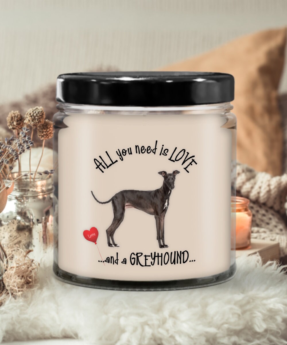 All you need is love and a Greyhound vanilla scented candle