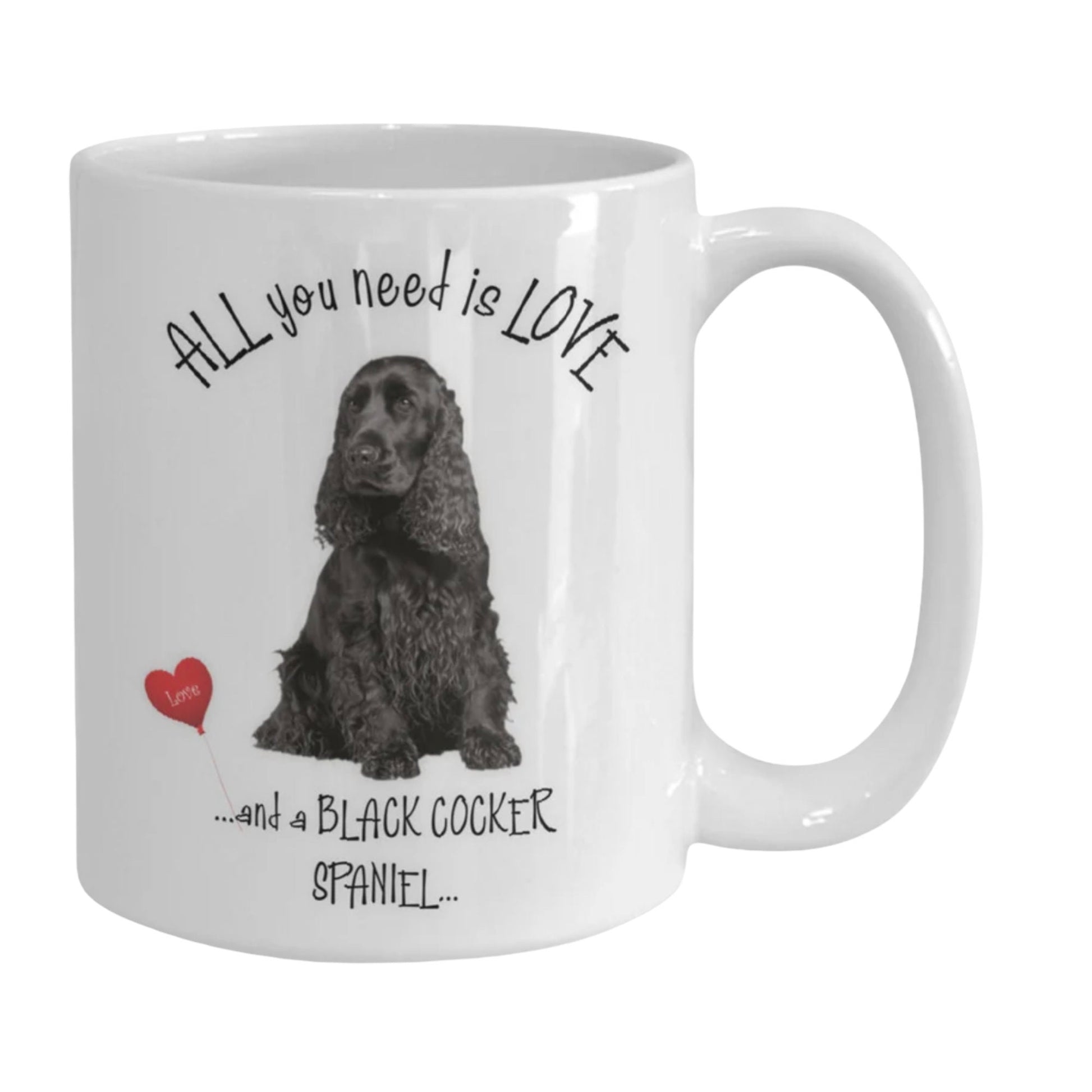 Black Cocker Spaniel coffee mug, a perfect gift for Cocker Spaniel moms