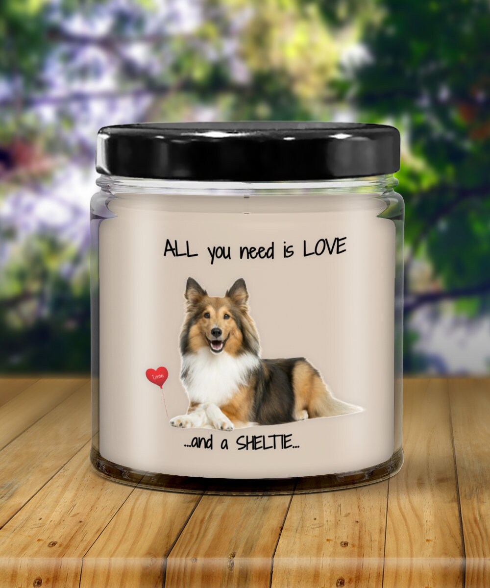 Sheltie Dog Candle for Sheltie Lovers and Pet Moms