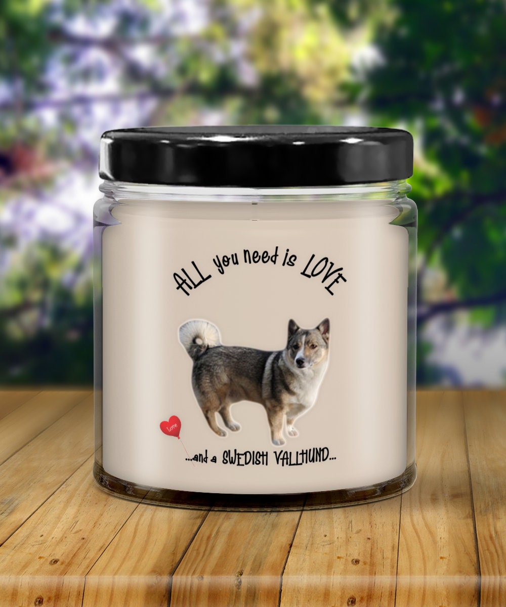 All You Need Is Love and a Swedish Vallhund Candle Gift