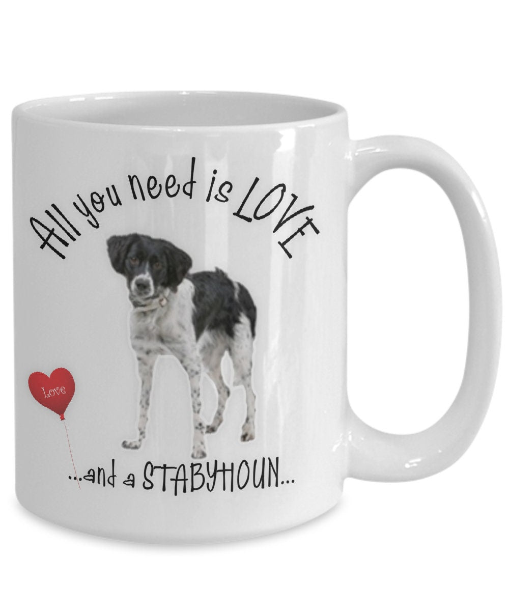 Stabyoun Coffee Mug Love Gift for Dog Lovers and Pet Owners