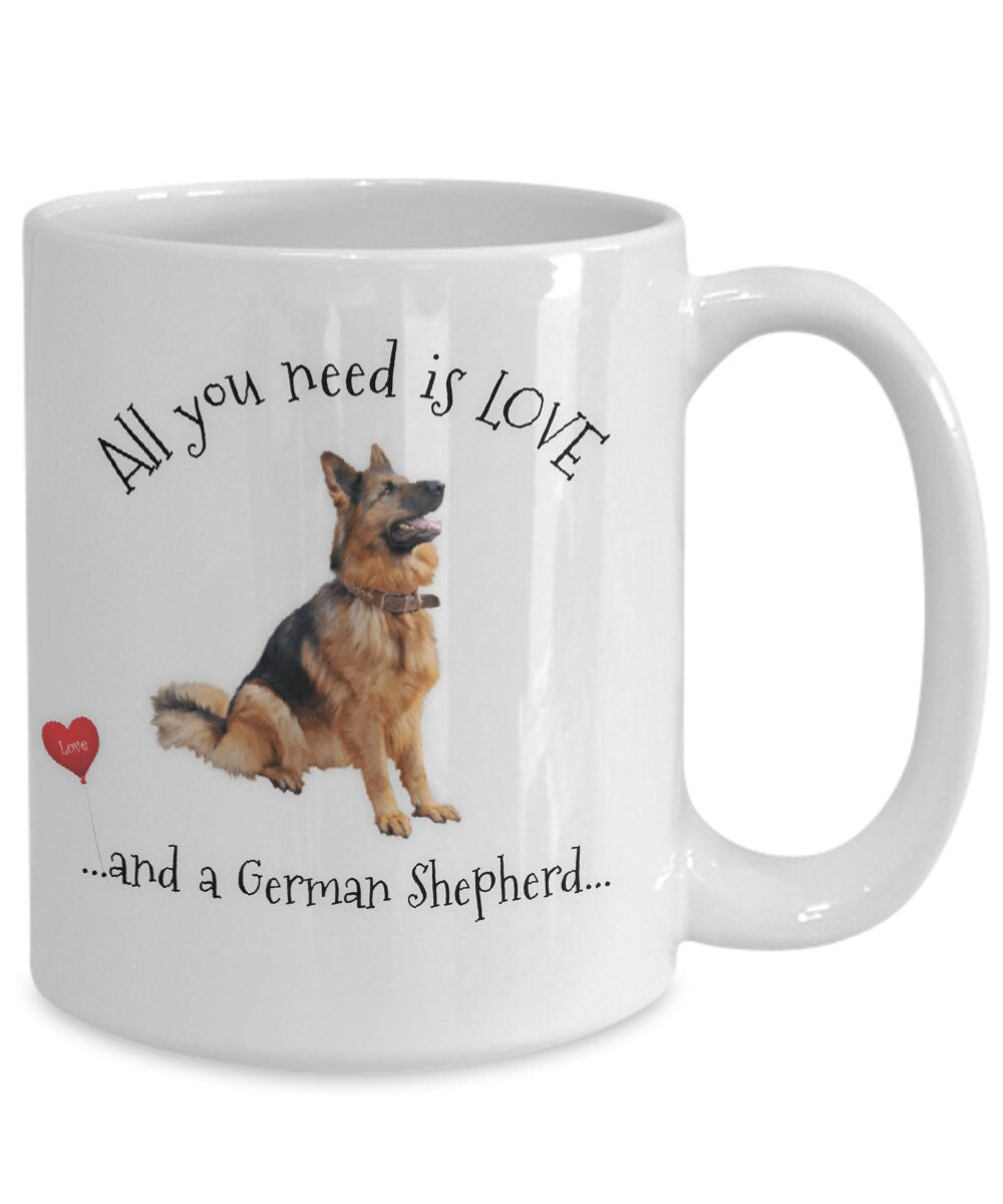 German Shepherd Coffee Mug for Dog Lovers and Gift Givers