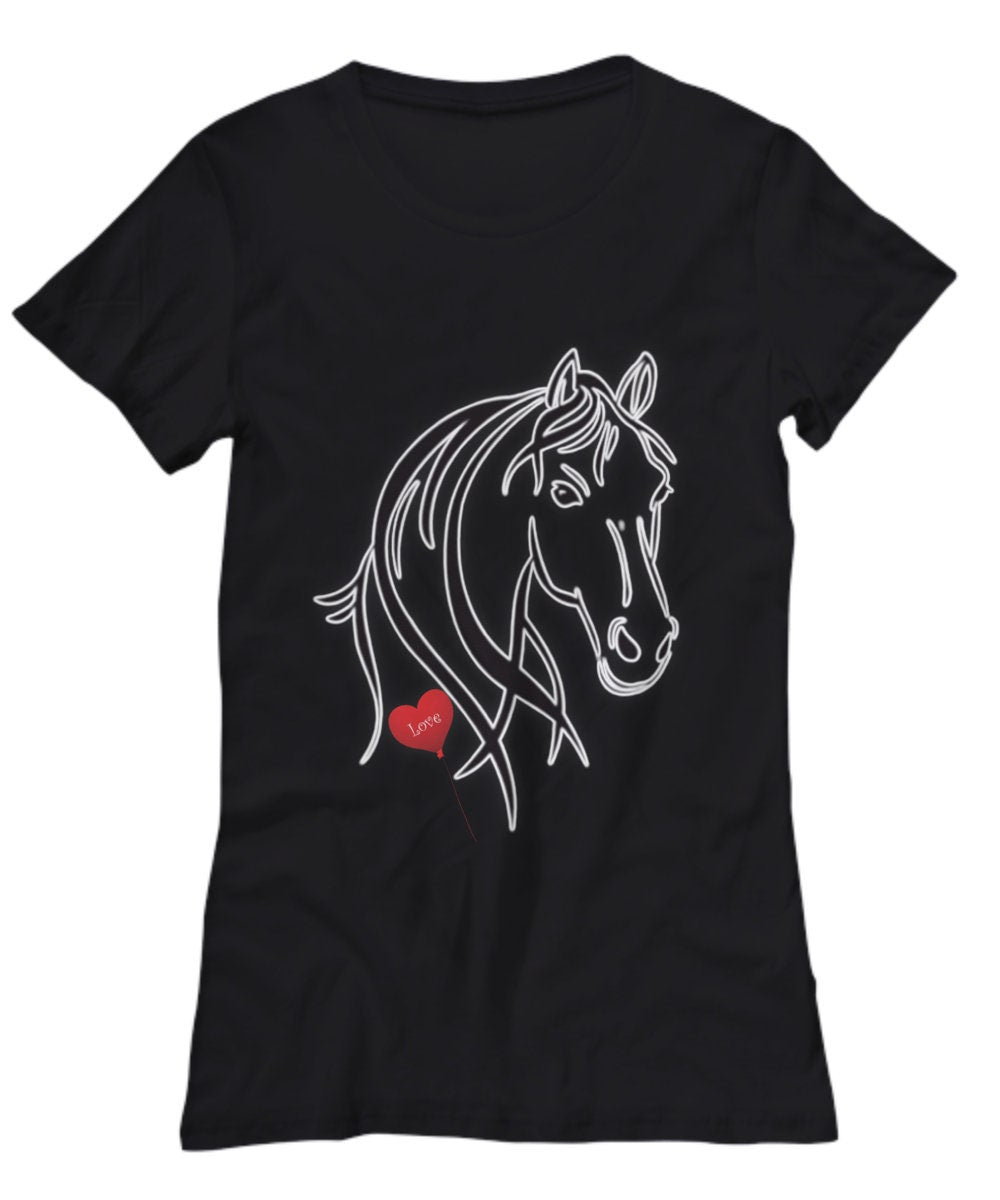 Show your love for horses with this stylish horse tee shirt