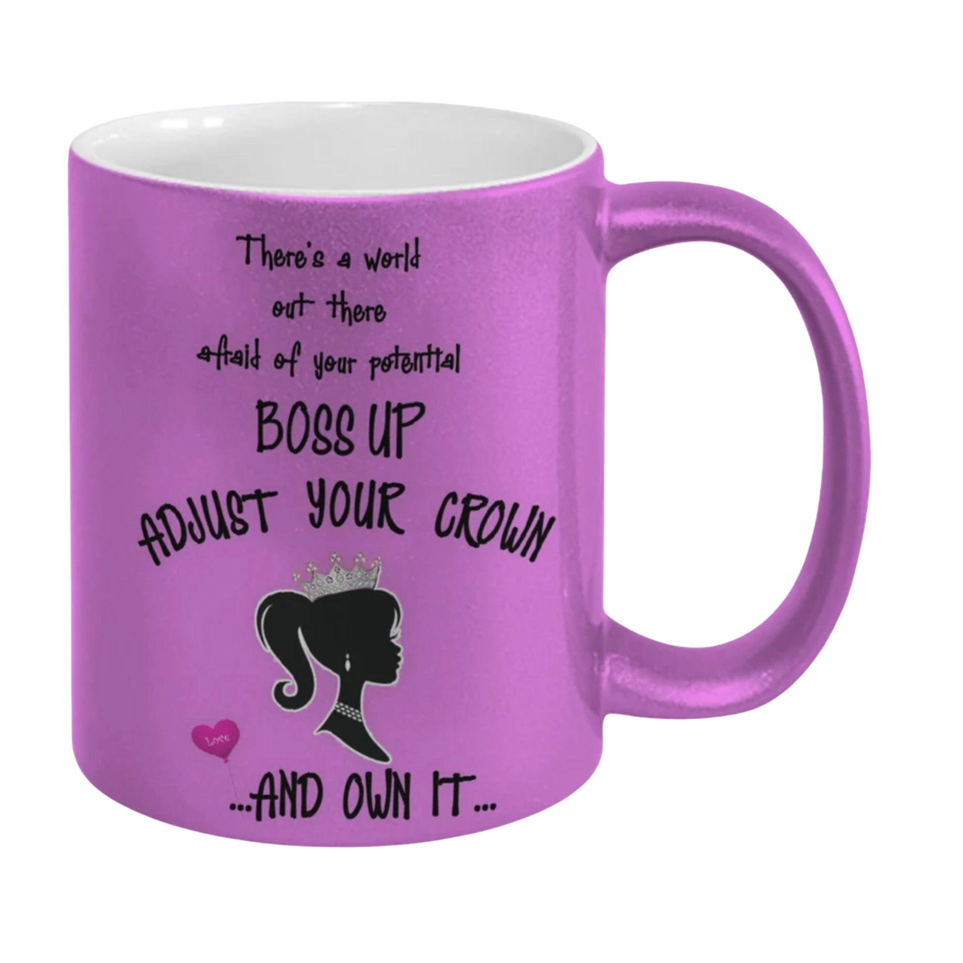 Inspirational Boss Up Coffee Mug with Motivational Quote Gift