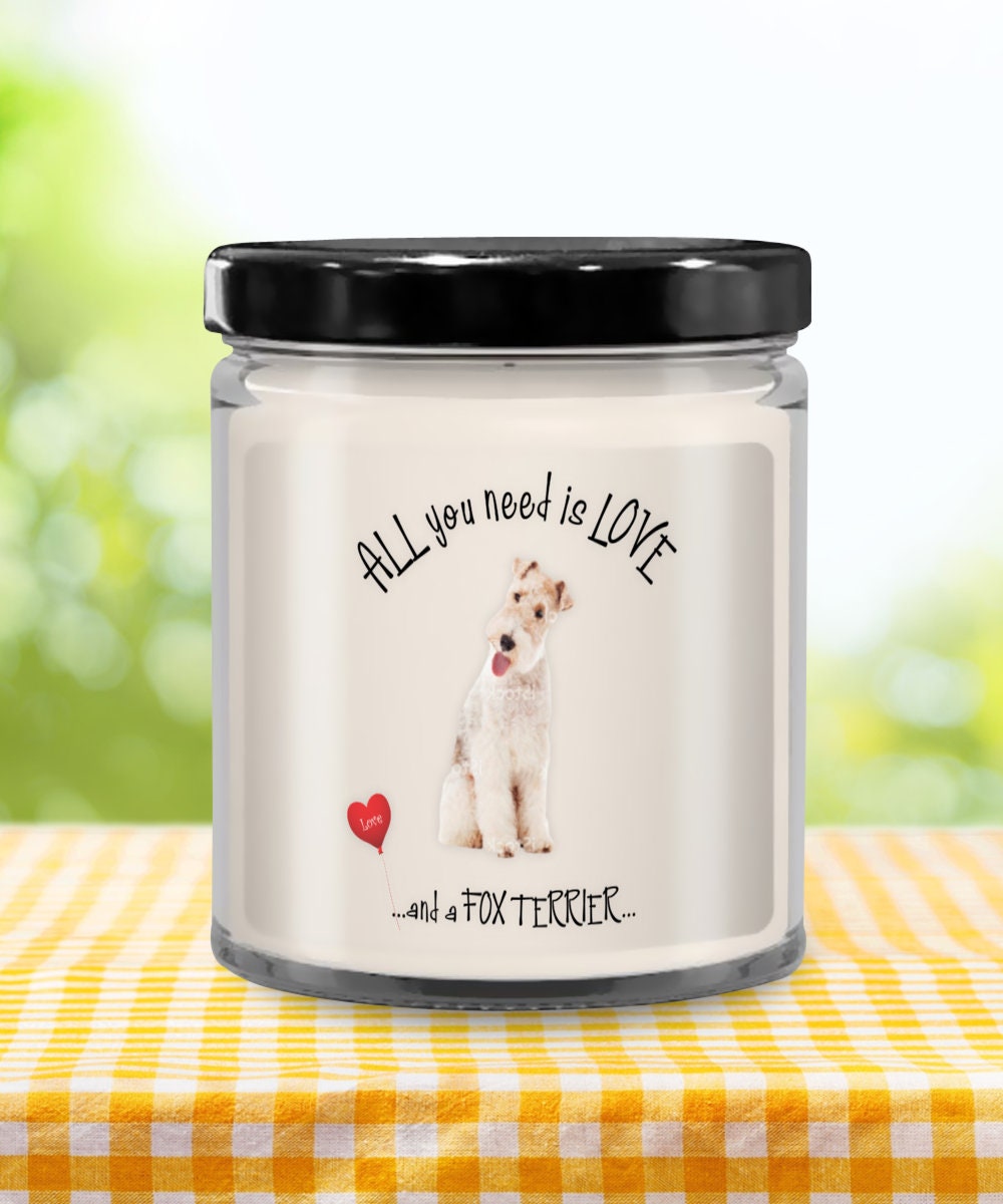 I love my Fox Terrier candle