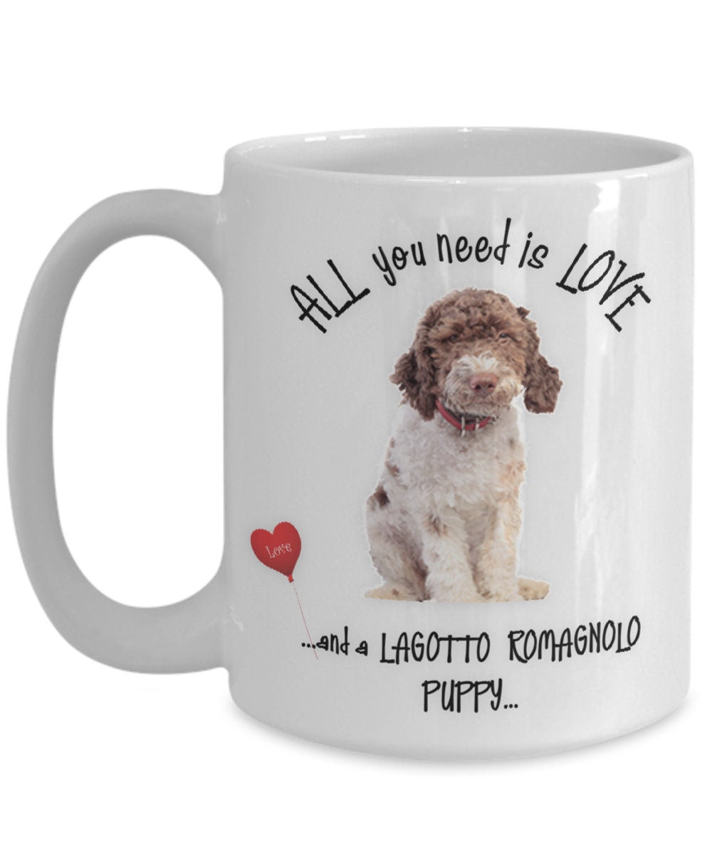 All you need is love and a Lagotto Romagnolo puppy mug