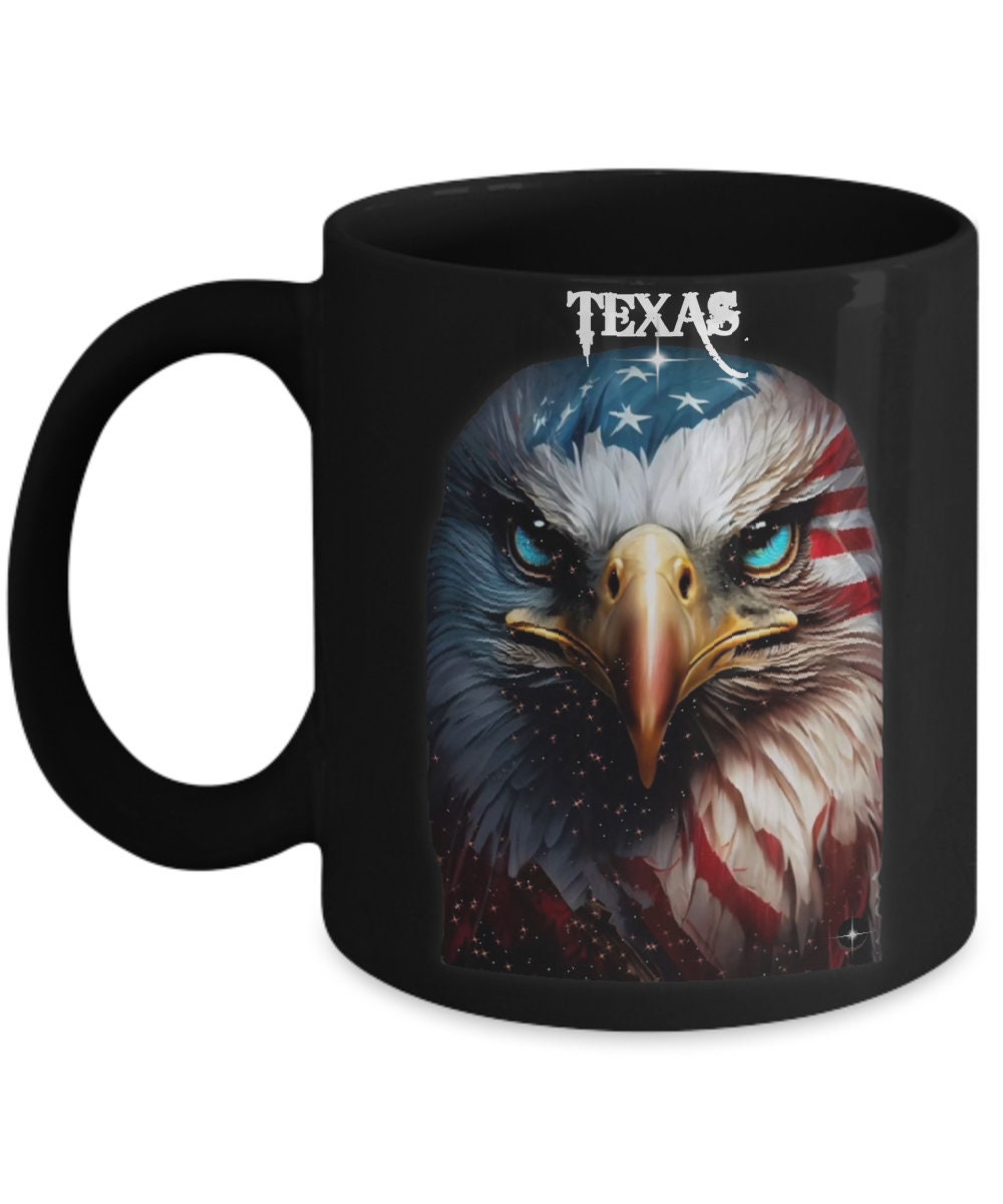 Sip in Style with the Texas Eagle Mug Patriotic Coffee Gift