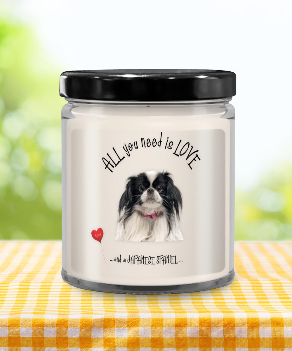 Japanese Spaniel Dog Candle Makes Every Pet Lovers Day Shine